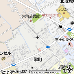 熊本県宇土市栄町106周辺の地図