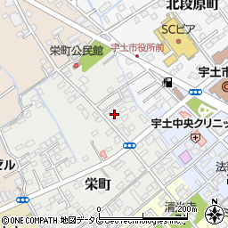 熊本県宇土市栄町33周辺の地図