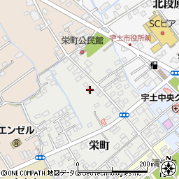 熊本県宇土市栄町97-1周辺の地図