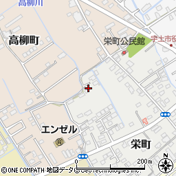 熊本県宇土市栄町268-1周辺の地図