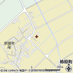 熊本県宇土市椿原町173周辺の地図