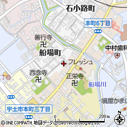 熊本県宇土市船場町4周辺の地図