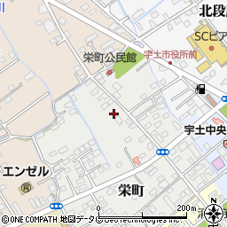 熊本県宇土市栄町80周辺の地図