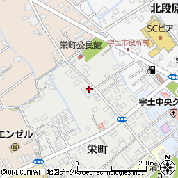 熊本県宇土市栄町102周辺の地図