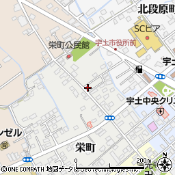 熊本県宇土市栄町37周辺の地図