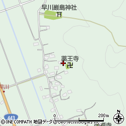 熊本県上益城郡甲佐町早川周辺の地図