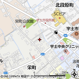 熊本県宇土市栄町36周辺の地図