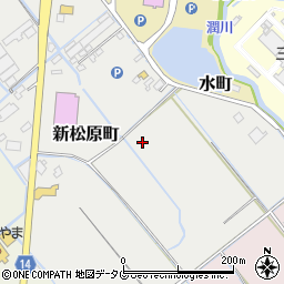 熊本県宇土市新松原町周辺の地図