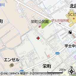 熊本県宇土市栄町77周辺の地図