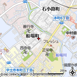 熊本県宇土市船場町14周辺の地図