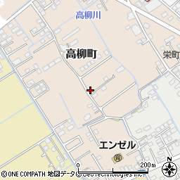 熊本県宇土市高柳町69-14周辺の地図