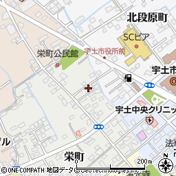 熊本県宇土市栄町39周辺の地図