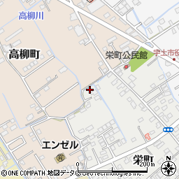 熊本県宇土市栄町274周辺の地図