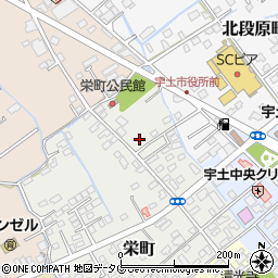 熊本県宇土市栄町43周辺の地図