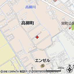 熊本県宇土市高柳町69-22周辺の地図