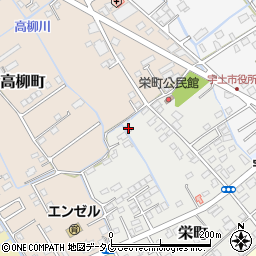 熊本県宇土市栄町87周辺の地図