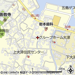 長崎県五島市上大津町周辺の地図