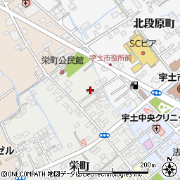 熊本県宇土市栄町45周辺の地図