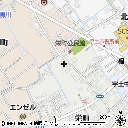 熊本県宇土市栄町75周辺の地図