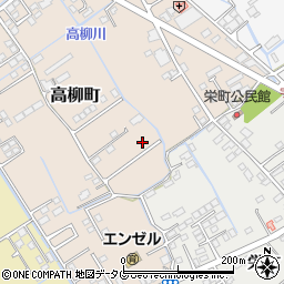 熊本県宇土市高柳町67-4周辺の地図