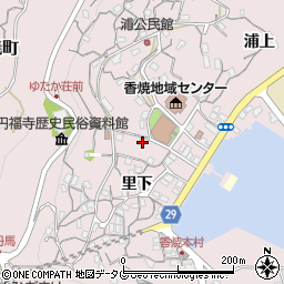 長崎県長崎市香焼町里下1064周辺の地図