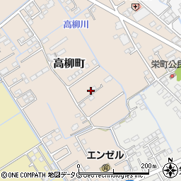 熊本県宇土市高柳町69周辺の地図