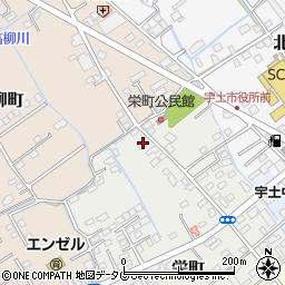 熊本県宇土市栄町73周辺の地図