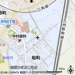 熊本県宇土市旭町周辺の地図
