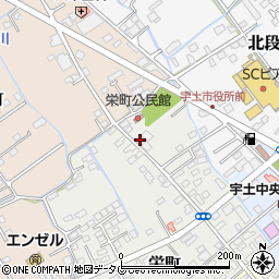 熊本県宇土市栄町63周辺の地図