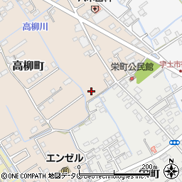 熊本県宇土市高柳町60-2周辺の地図