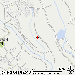長崎県南島原市有家町原尾周辺の地図