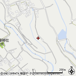 長崎県南島原市有家町（原尾）周辺の地図
