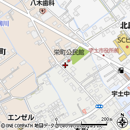 熊本県宇土市栄町66周辺の地図