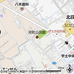 熊本県宇土市栄町69周辺の地図