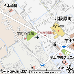 熊本県宇土市栄町55-5周辺の地図