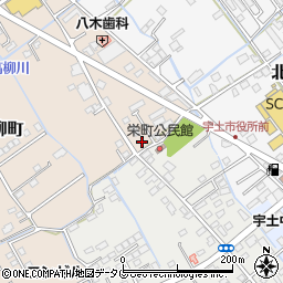 熊本県宇土市高柳町周辺の地図