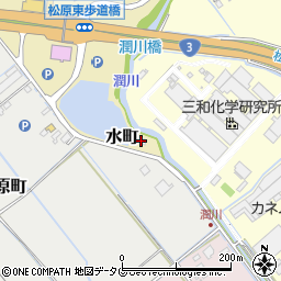 熊本県宇土市水町2周辺の地図