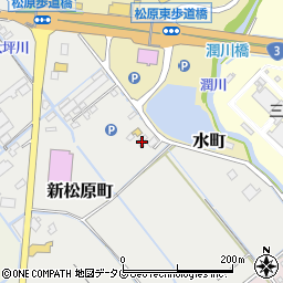 熊本県宇土市新松原町49-4周辺の地図