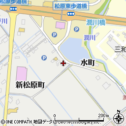 熊本県宇土市新松原町51周辺の地図