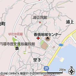 長崎県長崎市香焼町浦上722-11周辺の地図