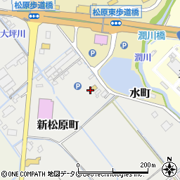 熊本県宇土市新松原町49-6周辺の地図