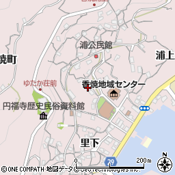 長崎県長崎市香焼町浦上722-1周辺の地図