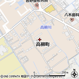 熊本県宇土市高柳町74周辺の地図