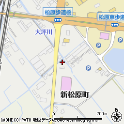 熊本県宇土市新松原町122周辺の地図