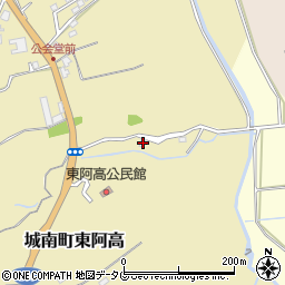 熊本県熊本市南区城南町東阿高568周辺の地図