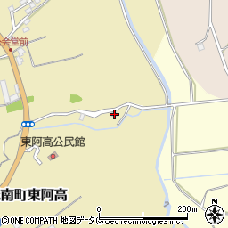 熊本県熊本市南区城南町東阿高573周辺の地図