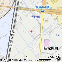 熊本県宇土市新松原町151周辺の地図