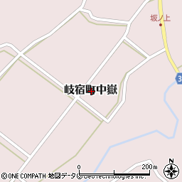 長崎県五島市岐宿町中嶽周辺の地図