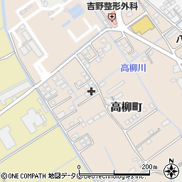 熊本県宇土市高柳町78-6周辺の地図