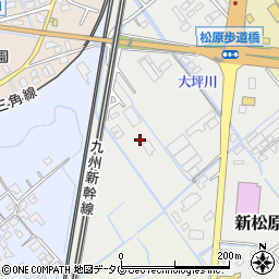 熊本県宇土市新松原町216周辺の地図